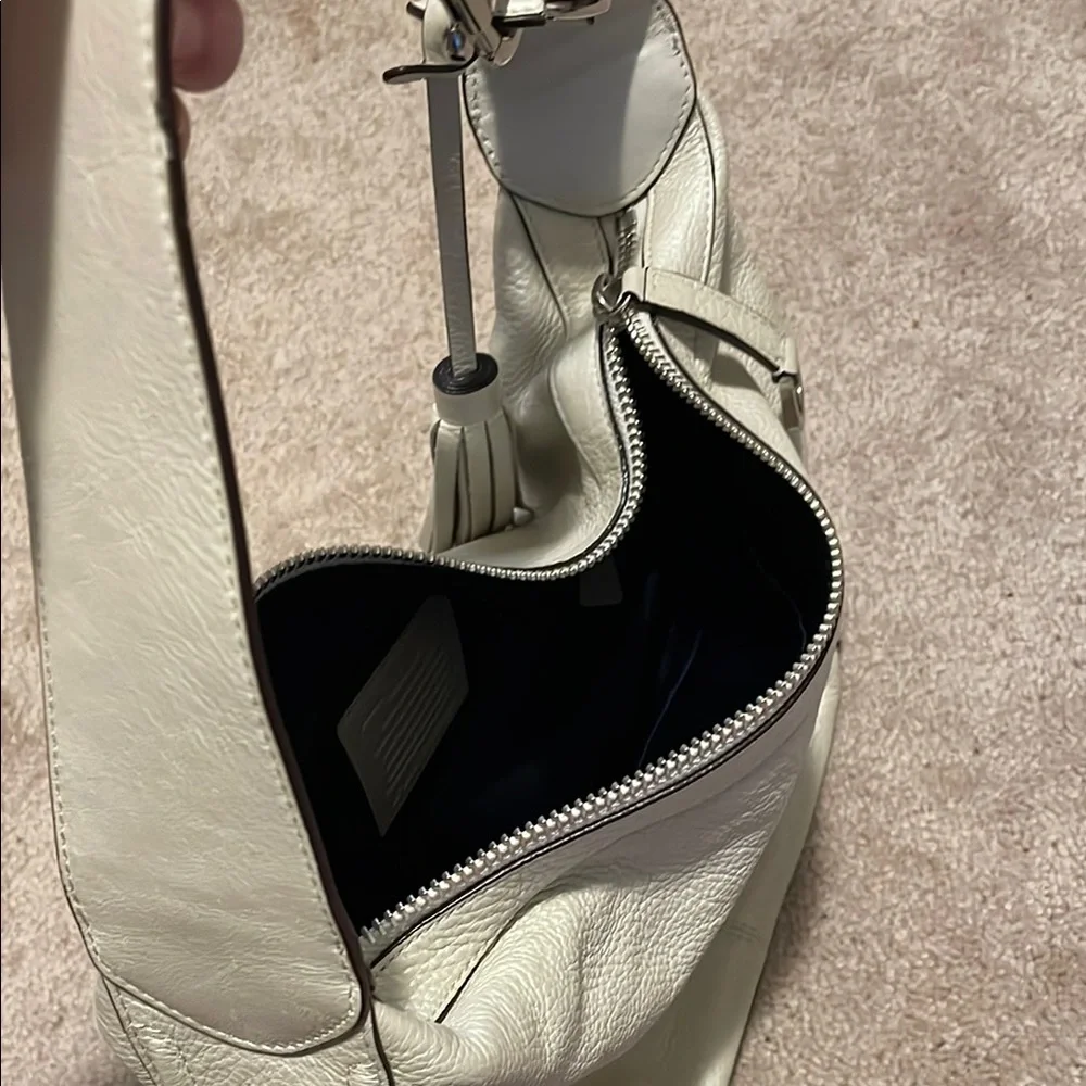 Coach Cream Leather Hobo Bag
